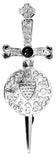 Kilt Pin Hematine