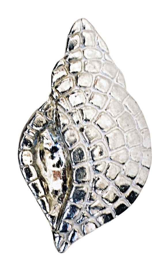 Mosaic Conch Shell Brooch