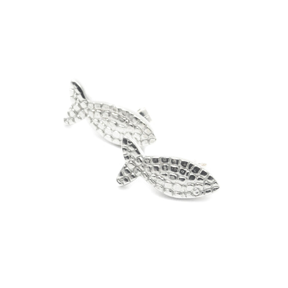 Mosaic Fish - Stud Earrings